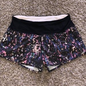 Patterned Lululemon shorts
